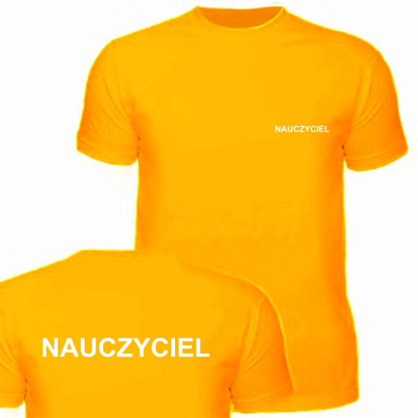 Koszulka pomarańczowa NAUCZYCIEL