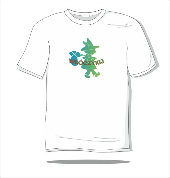 Koszulka z nadrukiem kolorowym Włóczykij 3D